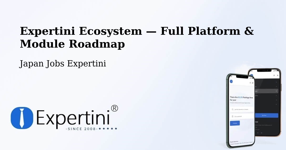 Expertini Ecosystem — Full Platform & Module Roadmap – Nago