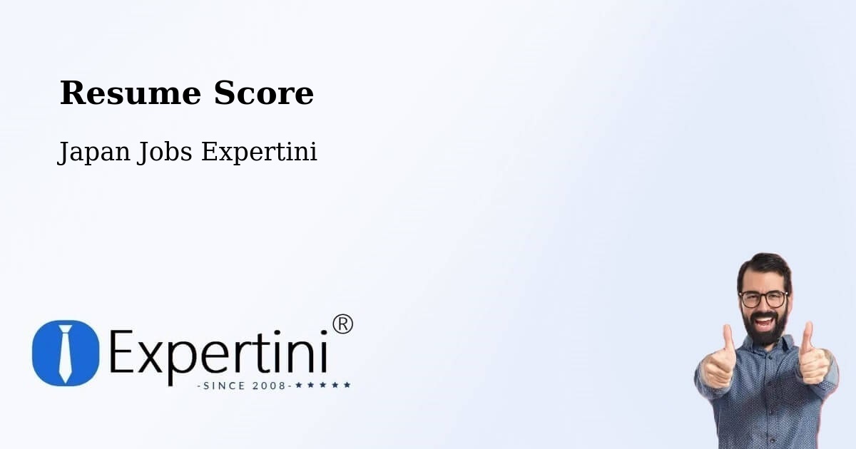 Resume Score & Job Description Match Tool – Nago - Japan Jobs Expertini